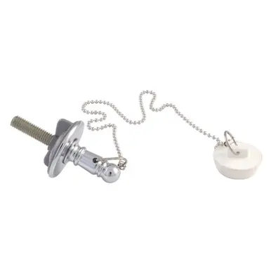 Time-Limited Kingston Brass CC1111 Rubber Stopper Chain and Attachment for CC1001, Polished Chrome