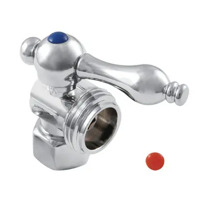 Trending Kingston Brass CC13001 1/2" IPS X 3/4" Hose Thread Washing Machine Valve, Polished Chrome
