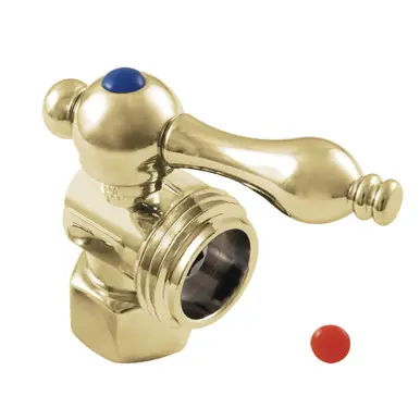 Save Now Kingston Brass CC13002 1/2" IPS X 3/4" Hose Thread Washing Machine Valve, Polished Brass