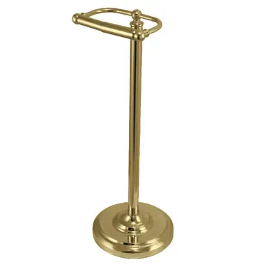 Brand New Kingston Brass CC2007 Vintage Freestanding Toilet Paper Holder, Brushed Brass