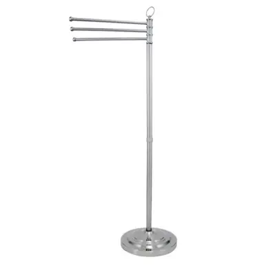 Editor’s Pick Kingston Brass CC2021 Vintage Freestanding Towel Rack, Polished Chrome