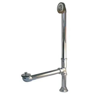 Top Pick Kingston Brass CC2081 Clawfoot Tub Waste And Overflow Drain - 20 Gauge - Polished Chrome