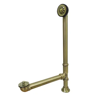 Crafted Kingston Brass CC2083 Clawfoot Tub Waste & Overflow Drain, Antique Brass