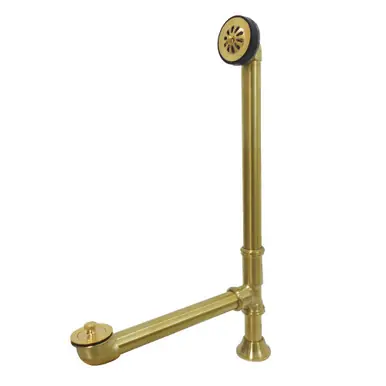 Factory Price Kingston Brass CC2087 Clawfoot Tub Waste & Overflow Drain, Brushed Brass