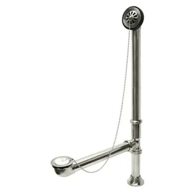 Deal Kingston Brass CC2091 Clawfoot Tub Waste And Overflow Drain - 20 Gauge - Polished Chrome