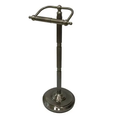 Viral Kingston Brass CC2104 Georgian Freestanding Toilet Paper Holder, Black Stainless