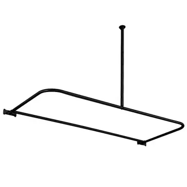 Bulk Order Kingston Brass CC3130 D-Shaped Shower Curtain Rod, Matte Black