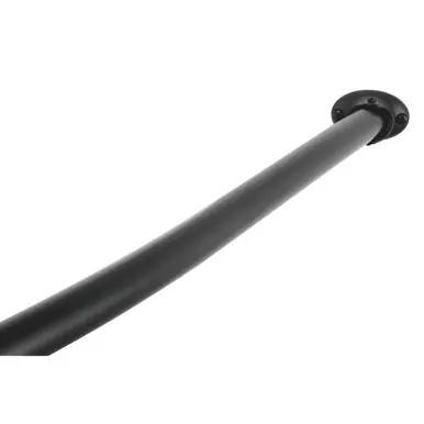 Weekend Sale Kingston Brass CC3170 Stainless Steel Adjustable Curved Shower Rod, Matte Black