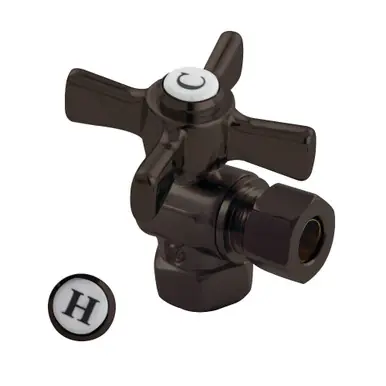 Save Now Kingston Brass CC33105ZX 3/8" Fip X 3/8" Od Compression Angle Valve - Oil Rubbed Bronze