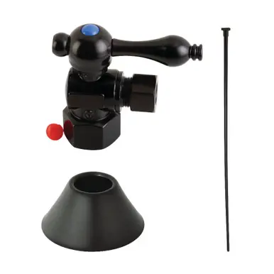 Trending Kingston Brass CC43100TKF20 Traditional Plumbing Toilet Trim Kit, 1/2" IPS x 3/8" O.D. Comp, Matte Black