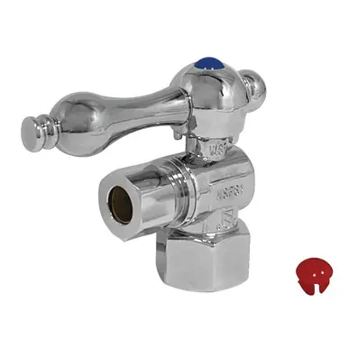 Super Sale Kingston Brass CC43101 Quarter Turn Valve (1/2" FIP X 3/8" O.D. Compression), Polished Chrome