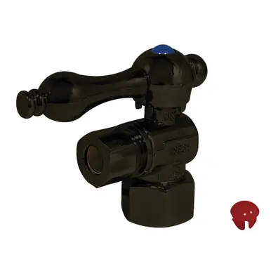 Certified Kingston Brass CC43105 Quarter Turn Valve (1/2" FIP X 3/8" O.D. Compression), Oil Rubbed Bronze