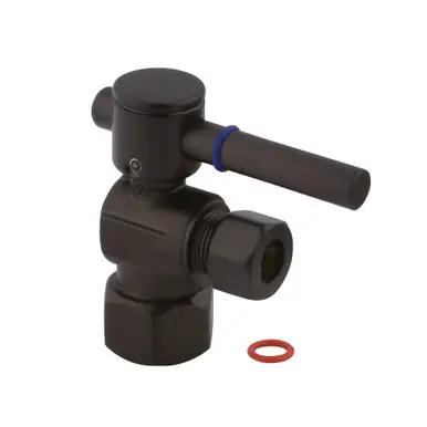 Time-Limited Kingston Brass CC43105DL Quarter Turn Valve (1/2" FIP X 3/8" O.D. Compression), Oil Rubbed Bronze