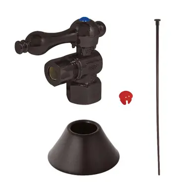 Budget Kingston Brass CC43105TKF20 Traditional Plumbing Toilet Trim Kit, 1/2" IPS x 3/8" O.D. Comp, Oil Rubbed Bronze