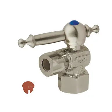 Don’t Miss Out Kingston Brass CC43108TL 1/2" IPS X 3/8" OD Angle Stop Valve, Brushed Nickel