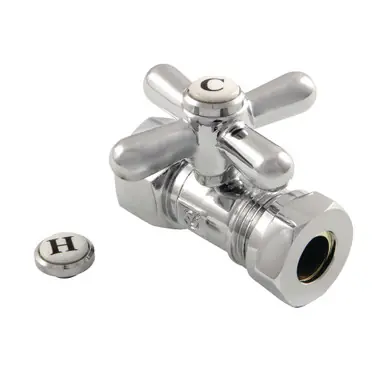 Special Offer Kingston Brass CC44151X Quarter Turn Valve (1/2" FIP X 1/2" or 7/16-Inch" Slip Joint), Polished Chrome