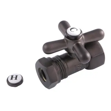 Special Offer Kingston Brass CC44155X Quarter Turn Valve (1/2" FIP X 1/2" or 7/16-Inch" Slip Joint), Oil Rubbed Bronze
