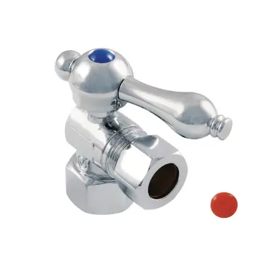 Viral Kingston Brass CC44401 1/2" IPS X 1/2" OD Angle Stop Valve, Polished Chrome