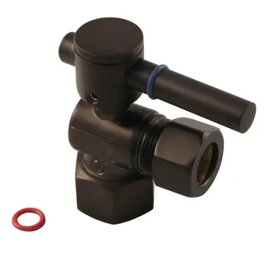 Sale Kingston Brass CC44405DL 1/2" FIP X 1/2" OD Comp Angle Stop Valve, Oil Rubbed Bronze