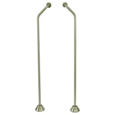 Free Returns Kingston Brass CC478 Double Offset Bath Supply, Brushed Nickel
