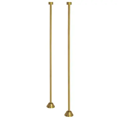 Money Back Guarantee Kingston Brass CC487 Straight Bath Supply, Brushed Brass