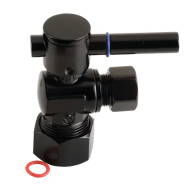 Shop Now Kingston Brass CC53300DL Quarter Turn Valve (5/8" X 3/8" OD Compression), Matte Black