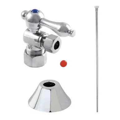 Weekend Sale Kingston Brass CC53301TKF20 Traditional Plumbing Toilet Trim Kit, 5/8" x 3/8" O.D. Comp, Polished Chrome