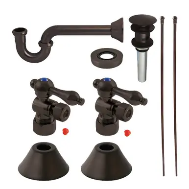 Express Delivery Kingston Brass CC53305VOKB30 Traditional Plumbing Sink Trim Kit with P-Trap and Overflow Drain, Oil Rubbed Bronze