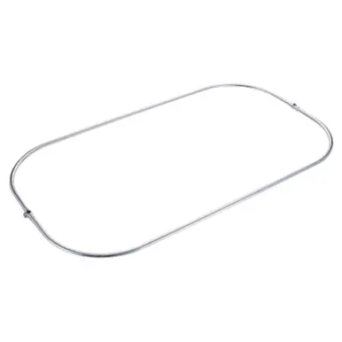 Buy Today Kingston Brass CCR1042-1 Vintage Rectangular Shower Curtain Enclosure Ring Only, Polished Chrome - For Freestanding or Clawfoot Tub