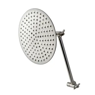 Clearance Kingston Brass CK136K8 Victorian Showerhead and High Low Adjustable Arm In Retail Packaging, Brushed Nickel