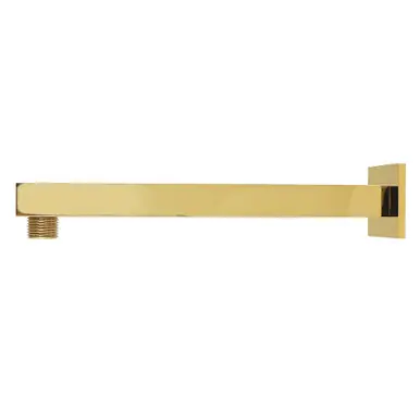 Final Sale Kingston Brass Claremont 10" Shower Arm with Square Flange, Polished Brass - K4102