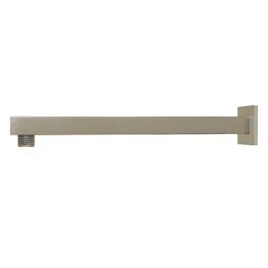 Fast Shipping Kingston Brass Claremont 12" Shower Arm with Square Flange, Brushed Nickel - K4128