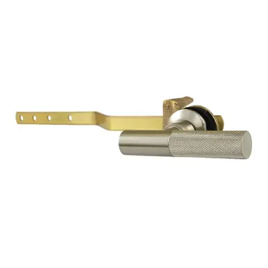 Top Rated Kingston Brass Convergent Front Mount Toilet Tank Lever with Knurled Handle, Brushed Nickel - KTKNL8