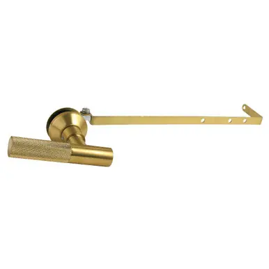 Seasonal Sale Kingston Brass Convergent Universal Front or Side Mount Toilet Tank Lever with Knurled Handle, Brushed Brass - KTKNLD7