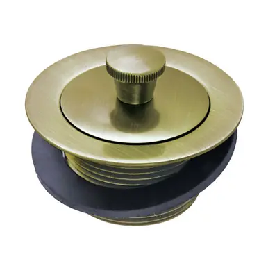 Same Day Shipping Kingston Brass DLL203 Brass Lift & Lock Tub Drain, Antique Brass