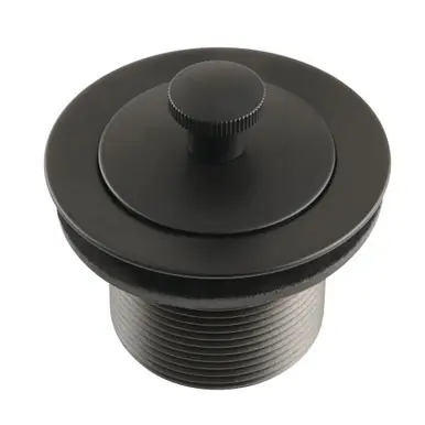 Fast Shipping Kingston Brass DLL210MB Trimscape Brass Lift and Turn Tub Drain, Matte Black