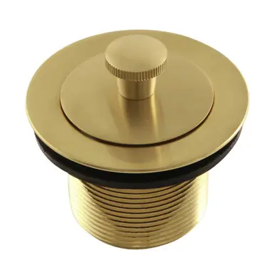 Buy Online Kingston Brass DLL217 Trimscape Brass Lift and Turn Tub Drain, Brushed Brass