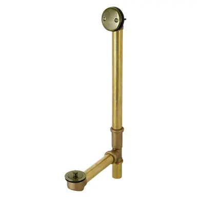 Buy Today Kingston Brass DLL3183 18" Tub Waste and Overflow with Lift & Lock Drain, 20 Gauge, Antique Brass