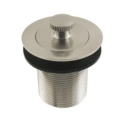 Weekend Sale Kingston Brass DLT20SN 1-1/2" Lift and Turn Tub Drain with 2" Body Thread, Brushed Nickel
