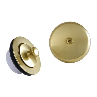 Top Rated Kingston Brass DLT5301A7 Lift & Turn Tub Drain Kit, Brushed Brass