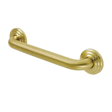 Buy Today Kingston Brass DR314127 Restoration 12-Inch Decorative 1-1/4-Inch OD Grab Bar, Brushed Brass