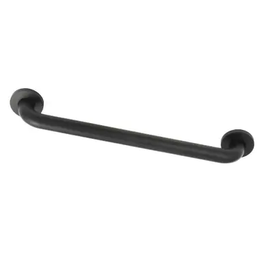Warranty Included Kingston Brass DR514180 Meridian 18-Inch Decorative ADA Grab Bar, Matte Black