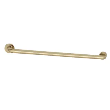 Time-Limited Kingston Brass DR514302 Meridian 30" x 1-1/4" O.D Grab Bar, Polished Brass