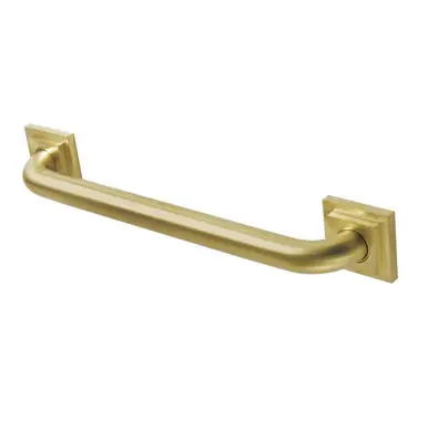Editor’s Pick Kingston Brass DR614167 Claremont 16" Grab Bar, 1-1/4" Diameter, Brushed Brass