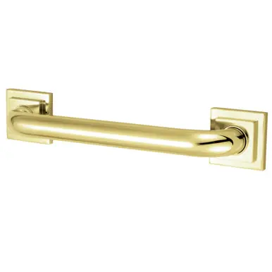 Weekend Sale Kingston Brass DR614302 Claremont 30" Grab Bar, 1-1/4" Diameter, Polished Brass