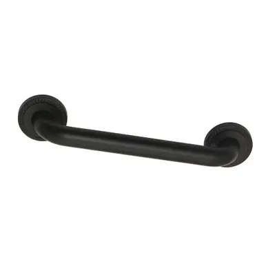 Super Sale Kingston Brass DR814120 Laurel 12" Grab Bar, 1-1/4" Diameter, Matte Black