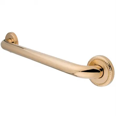 Best Price Kingston Brass DR814162 Laurel 16-Inch Decorative 1-1/4-Inch OD Grab Bar, Polished Brass