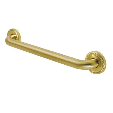 Trending Kingston Brass DR814167 Laurel 16-Inch Decorative 1-1/4-Inch OD Grab Bar, Brushed Brass