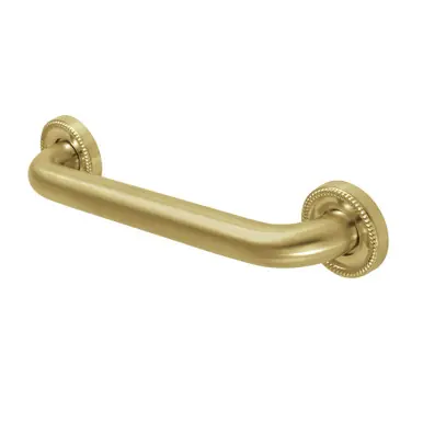 Same Day Shipping Kingston Brass DR914127 Camelon 12" Grab Bar, 1-1/4" Diameter, Brushed Brass