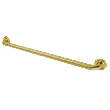 Editor’s Pick Kingston Brass DR914327 Camelon 32" Grab Bar, 1-1/4" Diameter, Brushed Brass